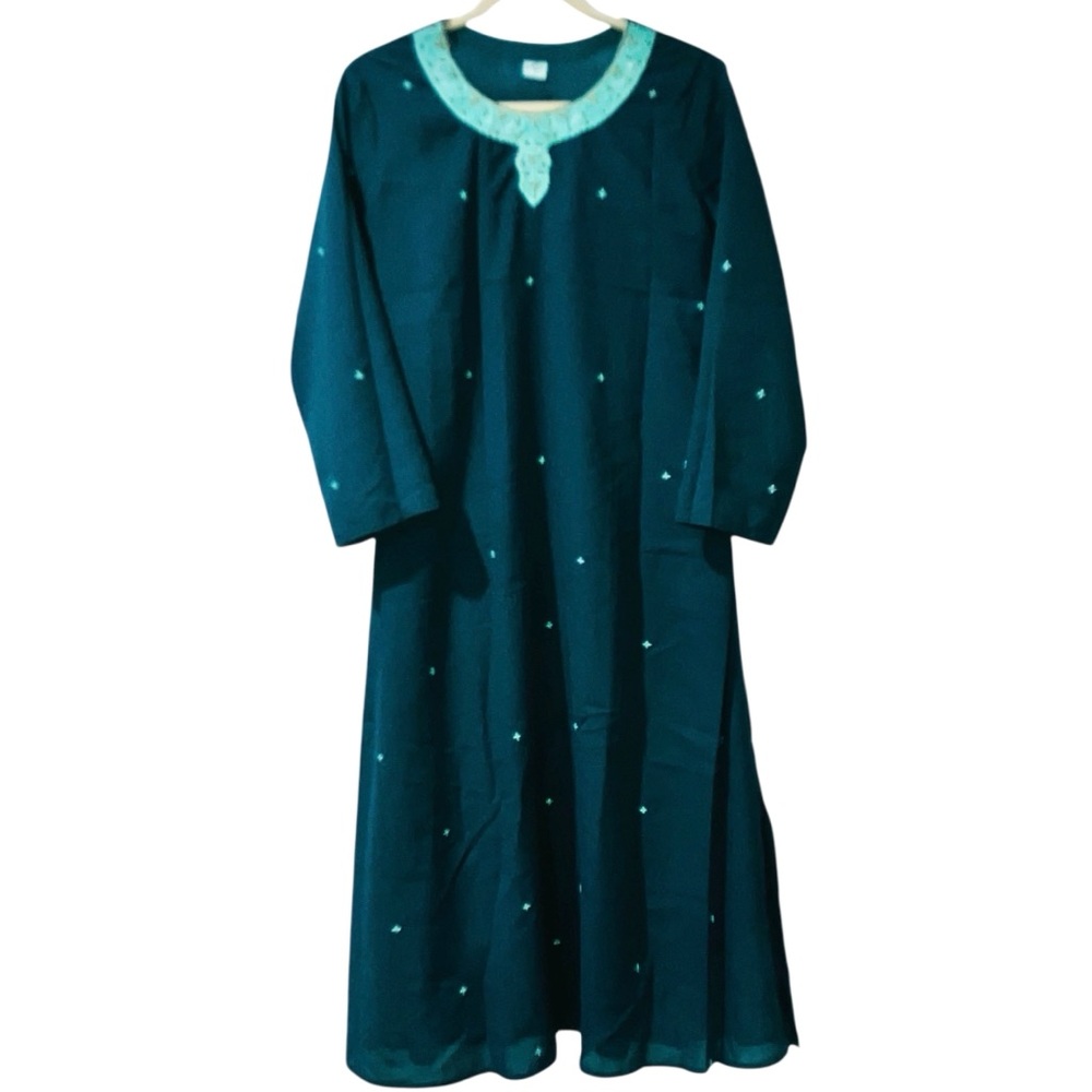 Poonam Singh Pakistani Indian Embroidered Kurta Kurti Only Green M